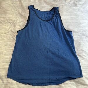 Lululemon blue tank top size large.
